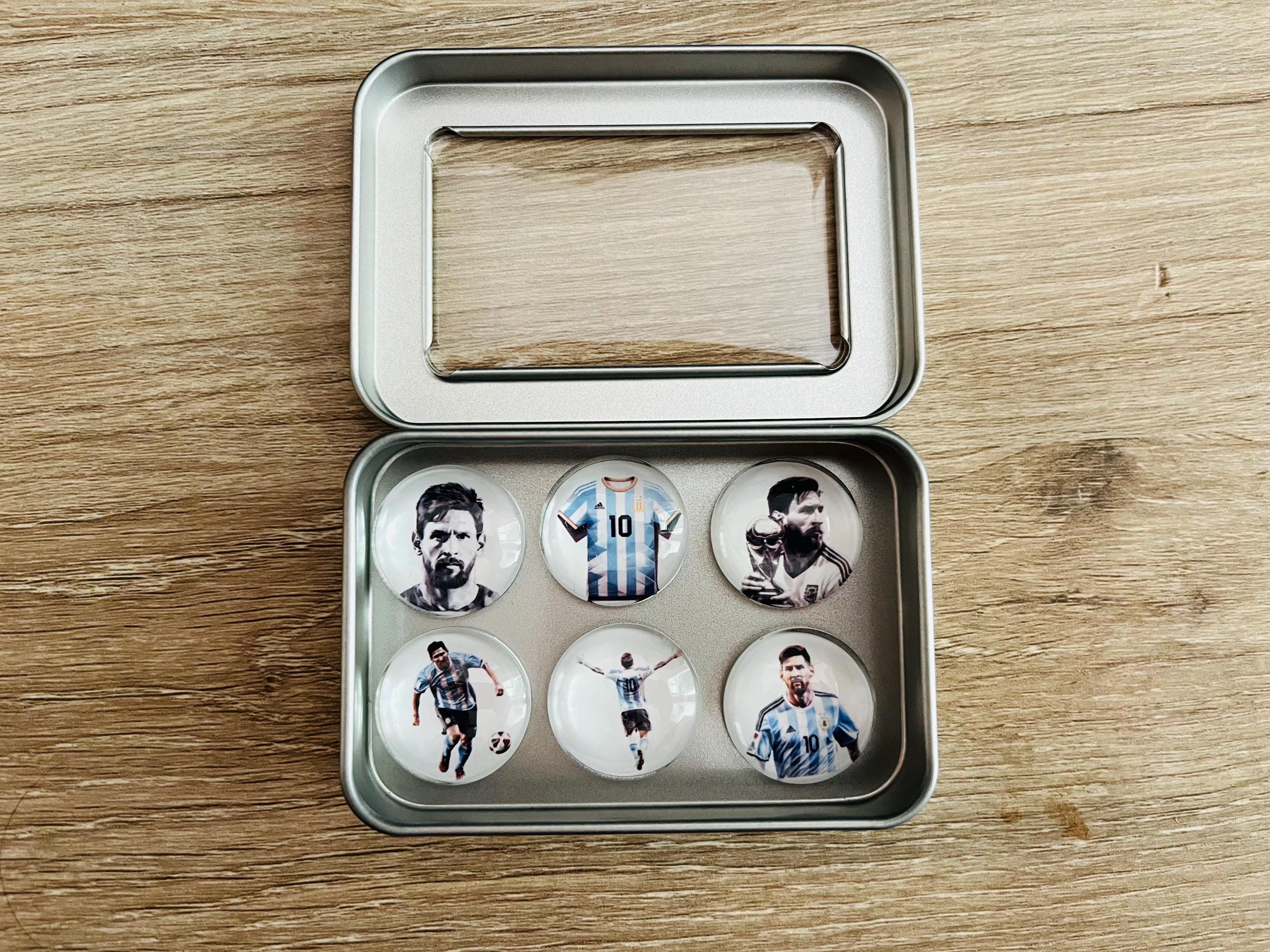 Messi Magnets Lionel Messi Glass Magnets Set of 6 | Soccer Gifts | Soccer Fan Gifts ...