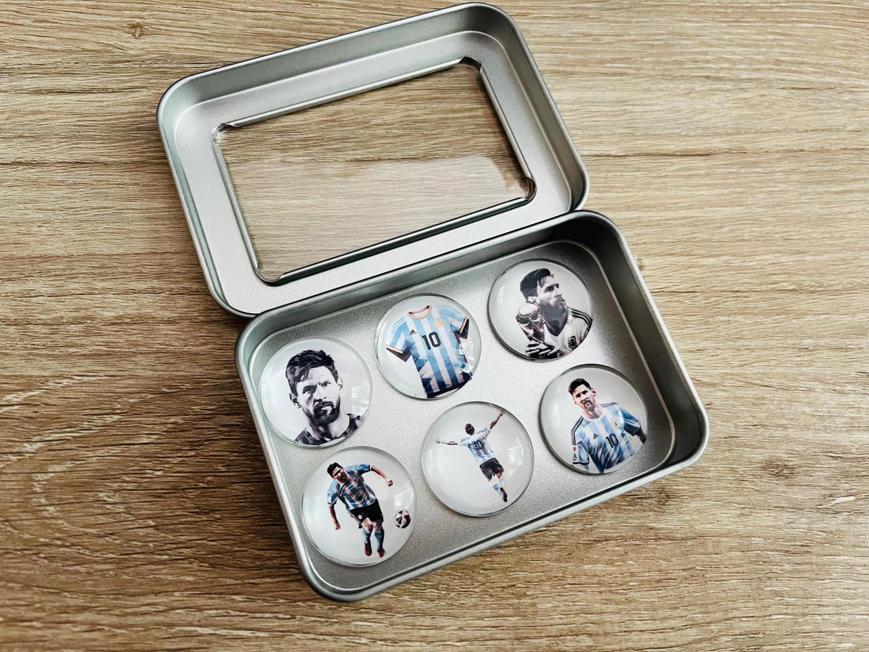 Messi Magnets Lionel Messi Glass Magnets Set of 6 | Soccer Gifts | Soccer Fan Gifts ...