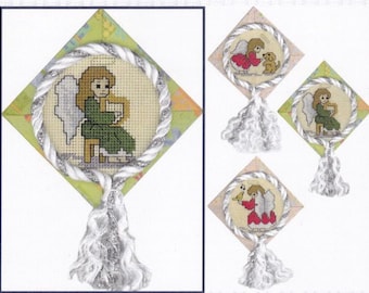 Counted Cross Stitch Pattern.  " Yuletide Angels ". 26.