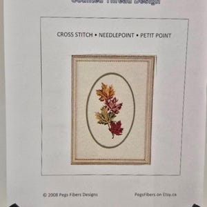 Helen Burgess Zähl-Thread-Design. Ahornblatt Muster. HB4016.