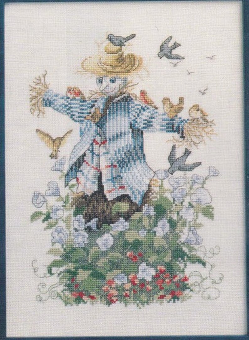 Oehlenschlager Collection Cross Stitch Pattern Scarecrow Etsy Canada