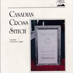 Patrón de punto de cruz contado. "Muestrario canadiense". 15.