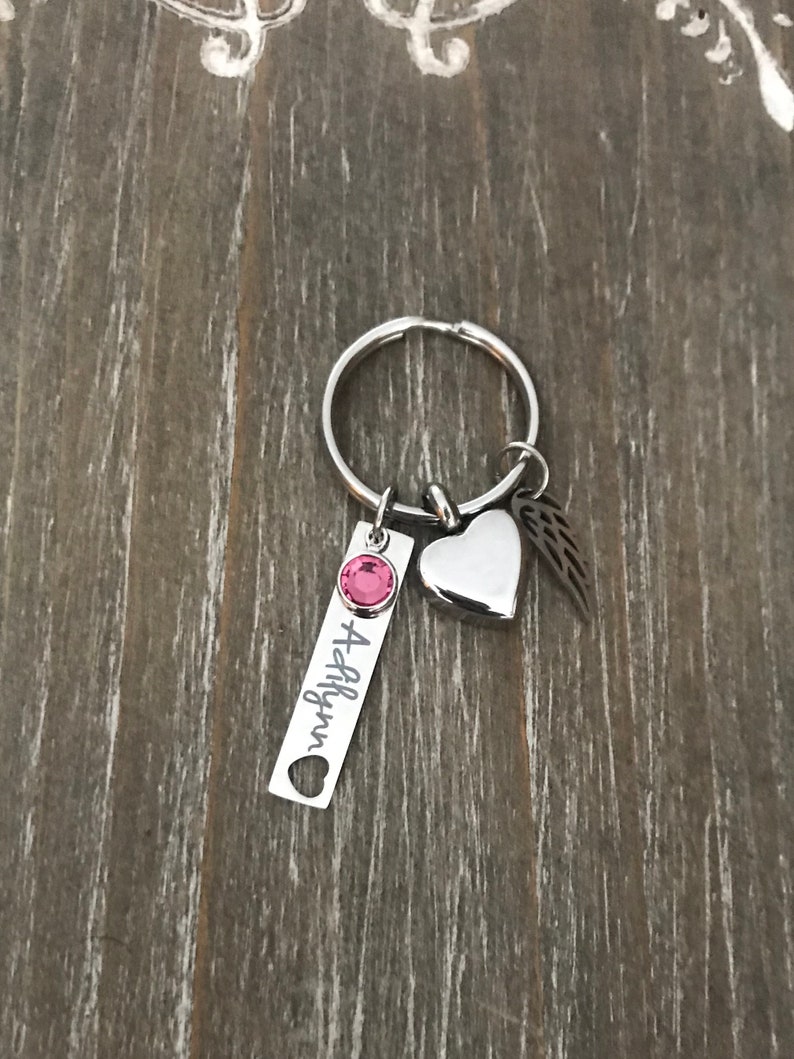 Memorial Cremation Jewelry Urn Ashes Keychain Memorial Key Etsy