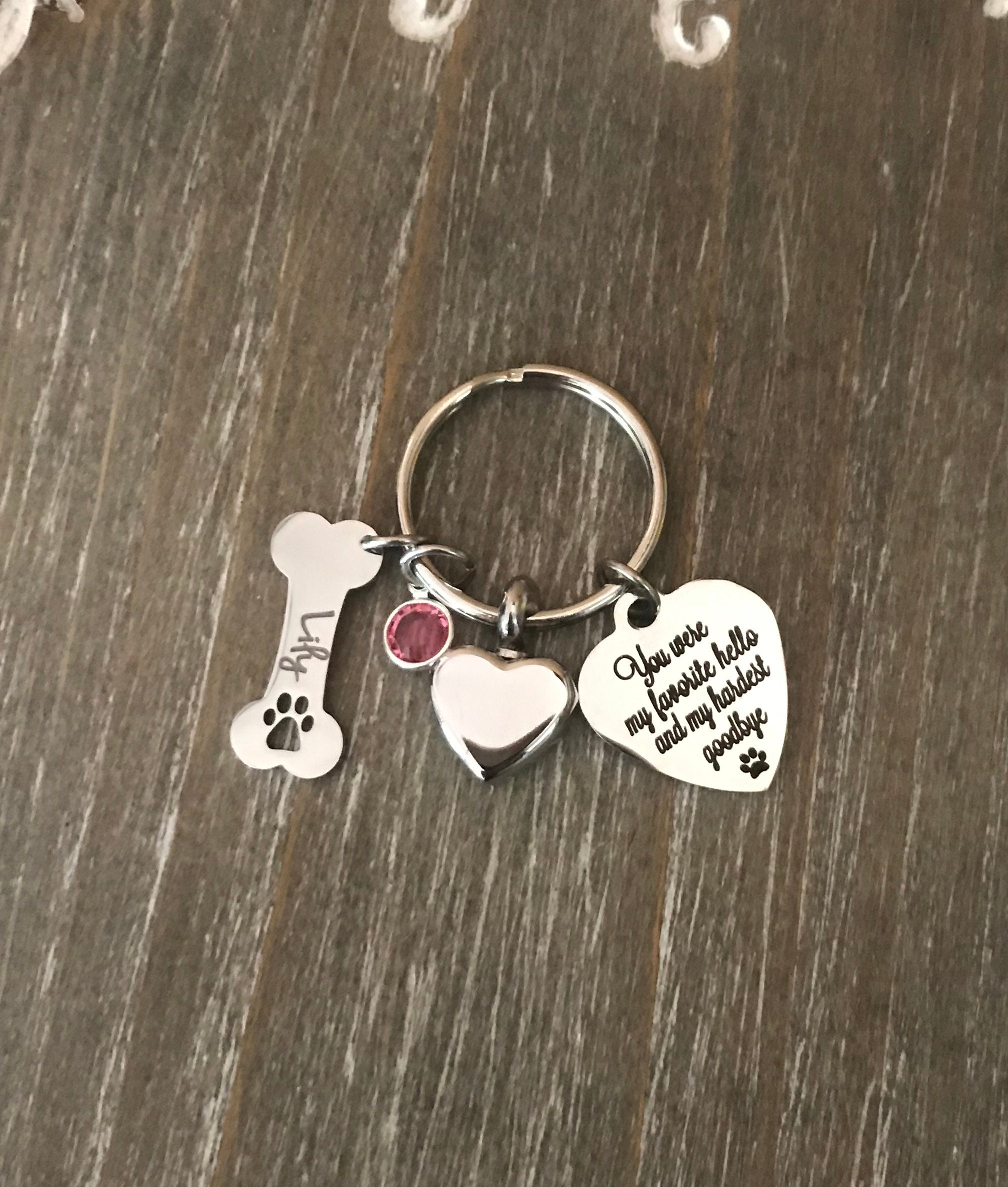 Butterfly Urn Keychain Crystal Urn Purse Charm | Memorial Jewelry