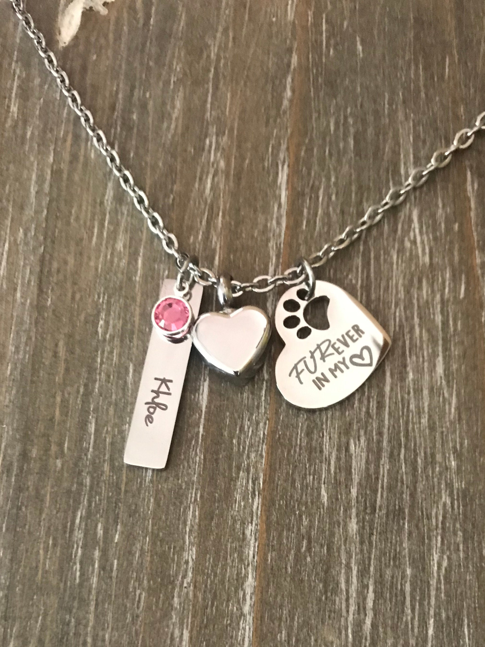 Pet cremation jewelry pet urn ashes necklace pet memorial necklace
