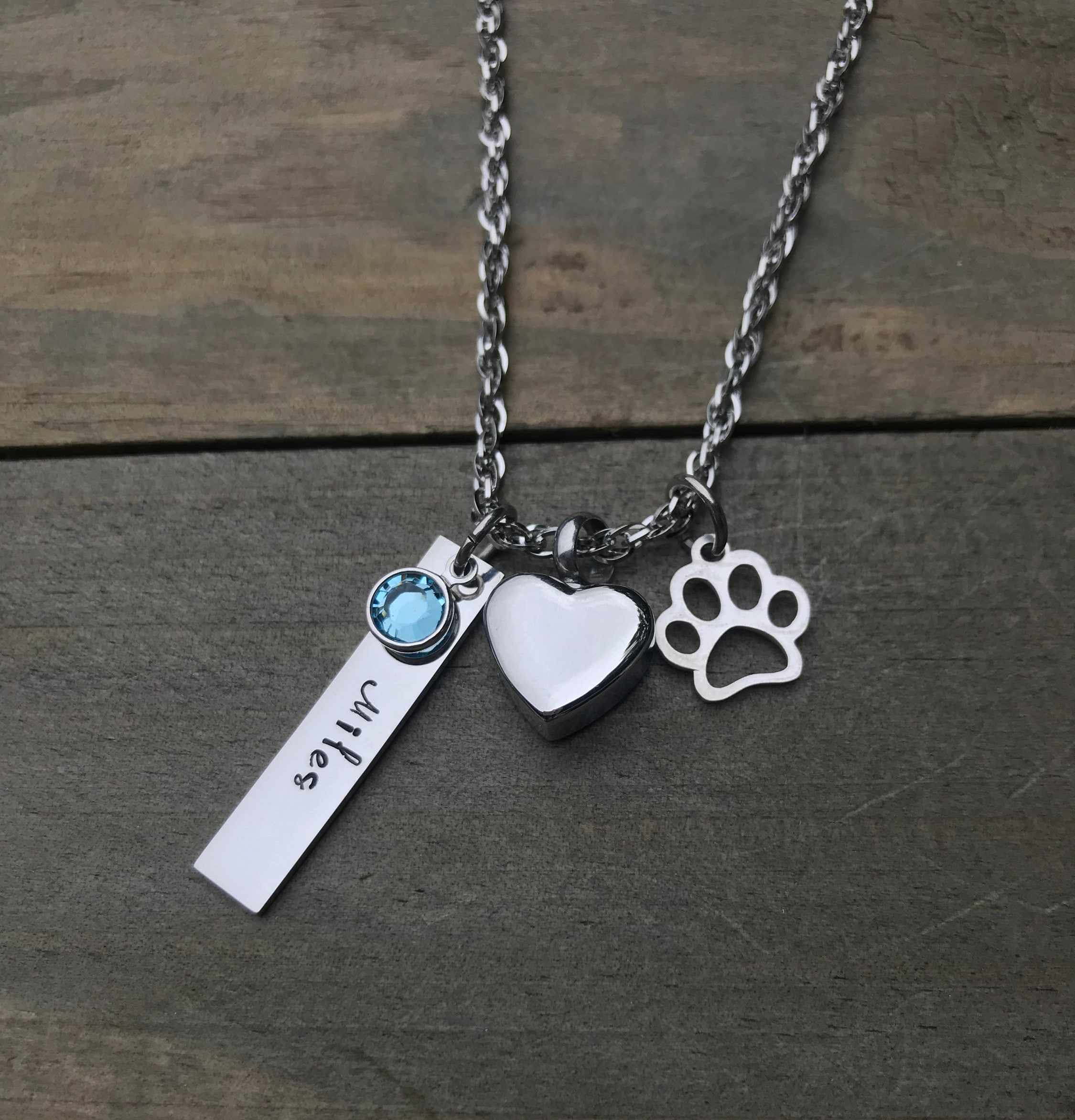 Pet cremation jewelry pet urn ashes necklace pet memorial necklace