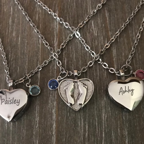 Personalized Cremation Urn Necklace for Ashes Custom Engraved Etsy