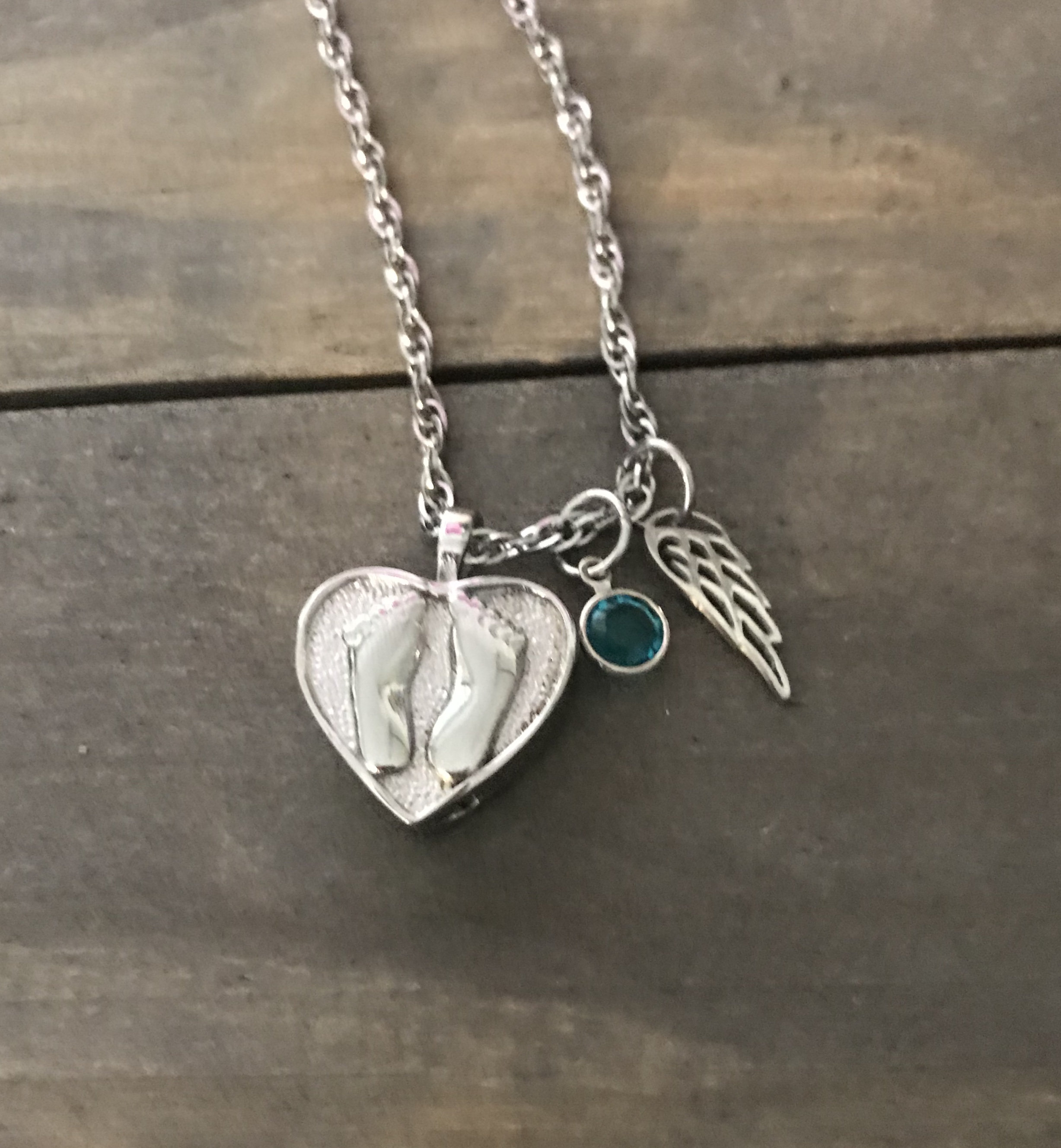 Memorial urn necklace, personalized birthstone memorial necklace, loss