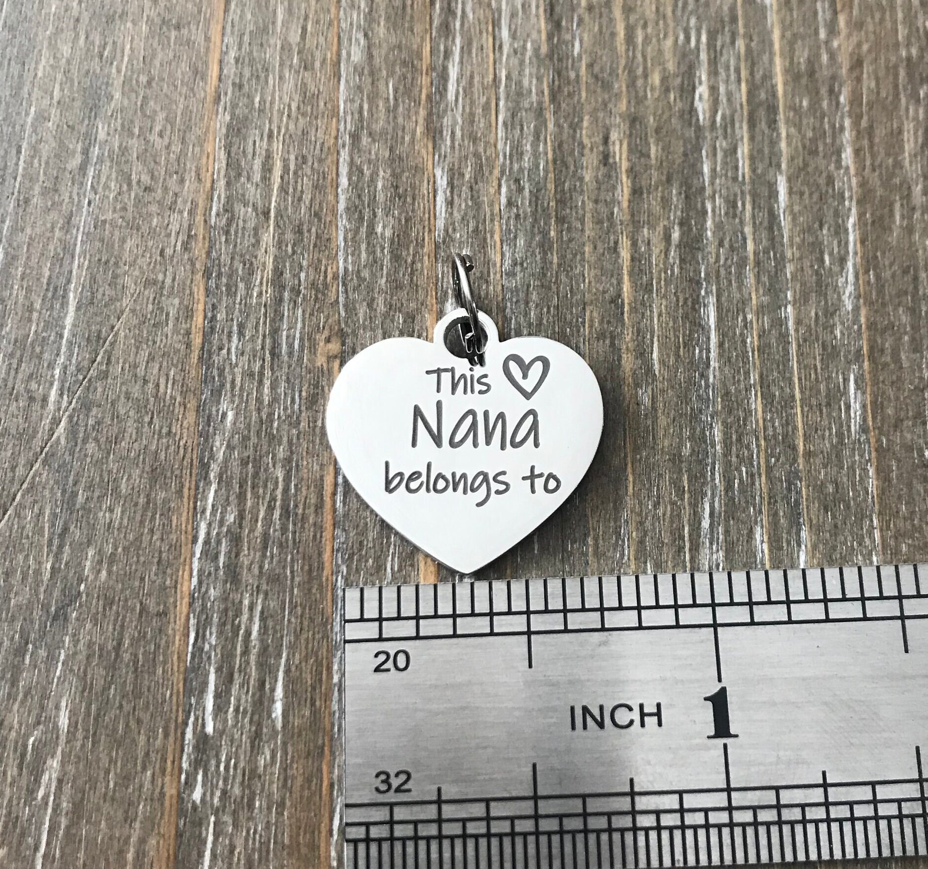 Nana Key chain Gift / Grandma jewelry / Nana child's name Keychain