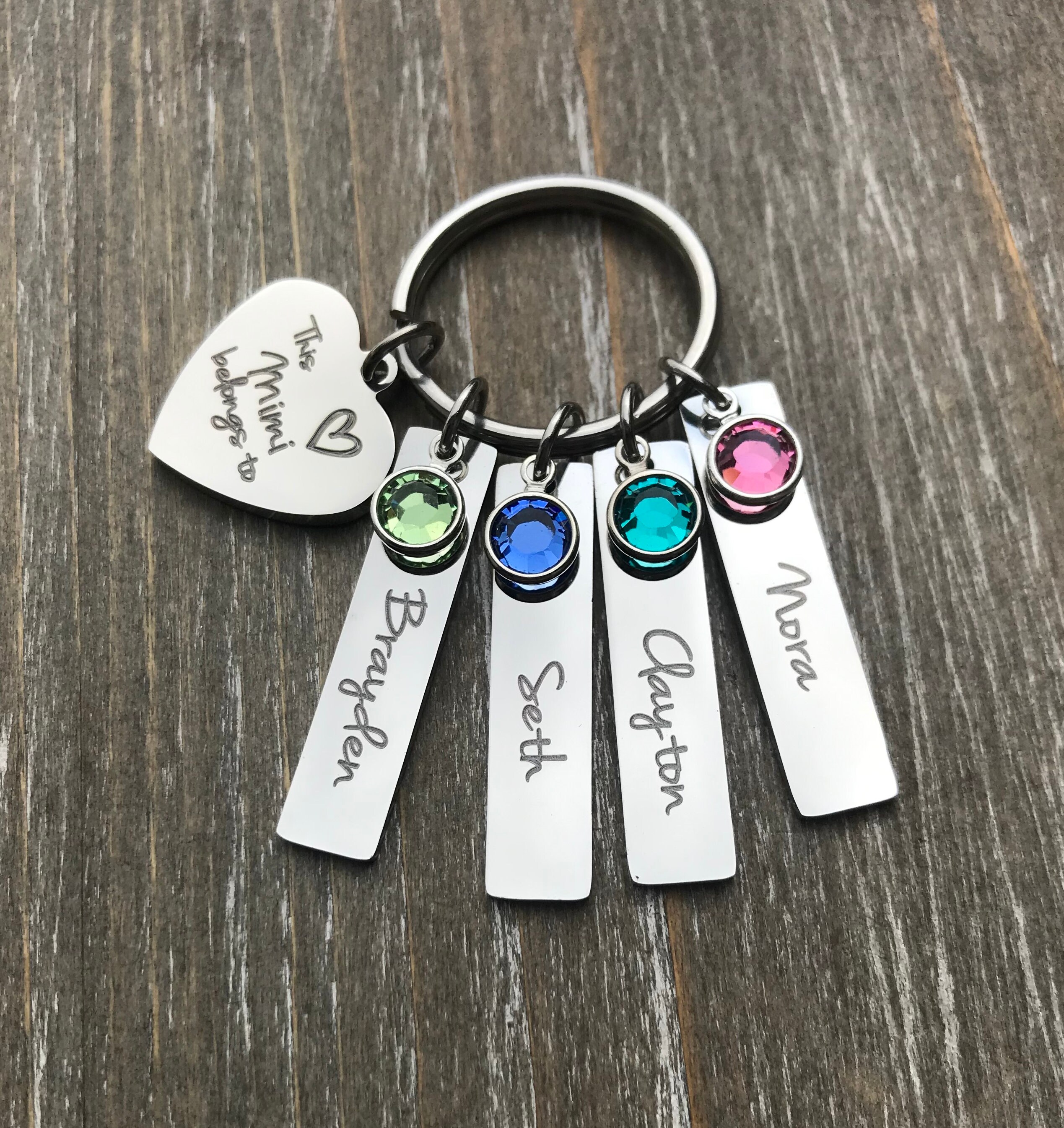 Mimi Key chain / Grandma Mimi jewelry / children's name Keychain …