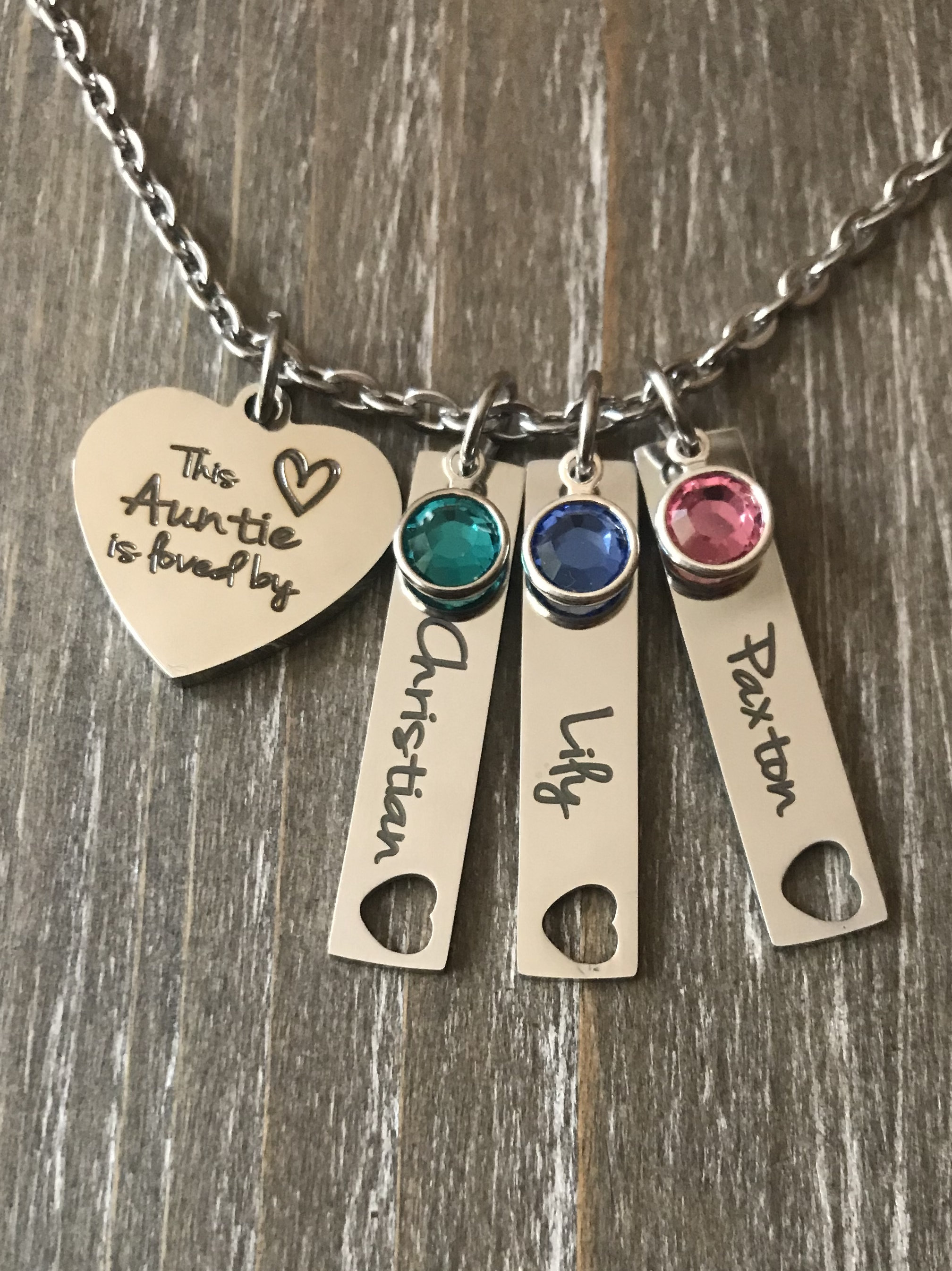 personalized aunt necklace