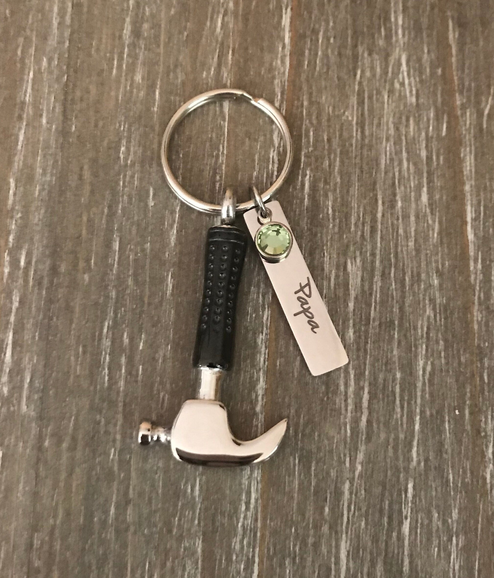 Hammer urn Memorial Keychain, personalized name carpenter memorial