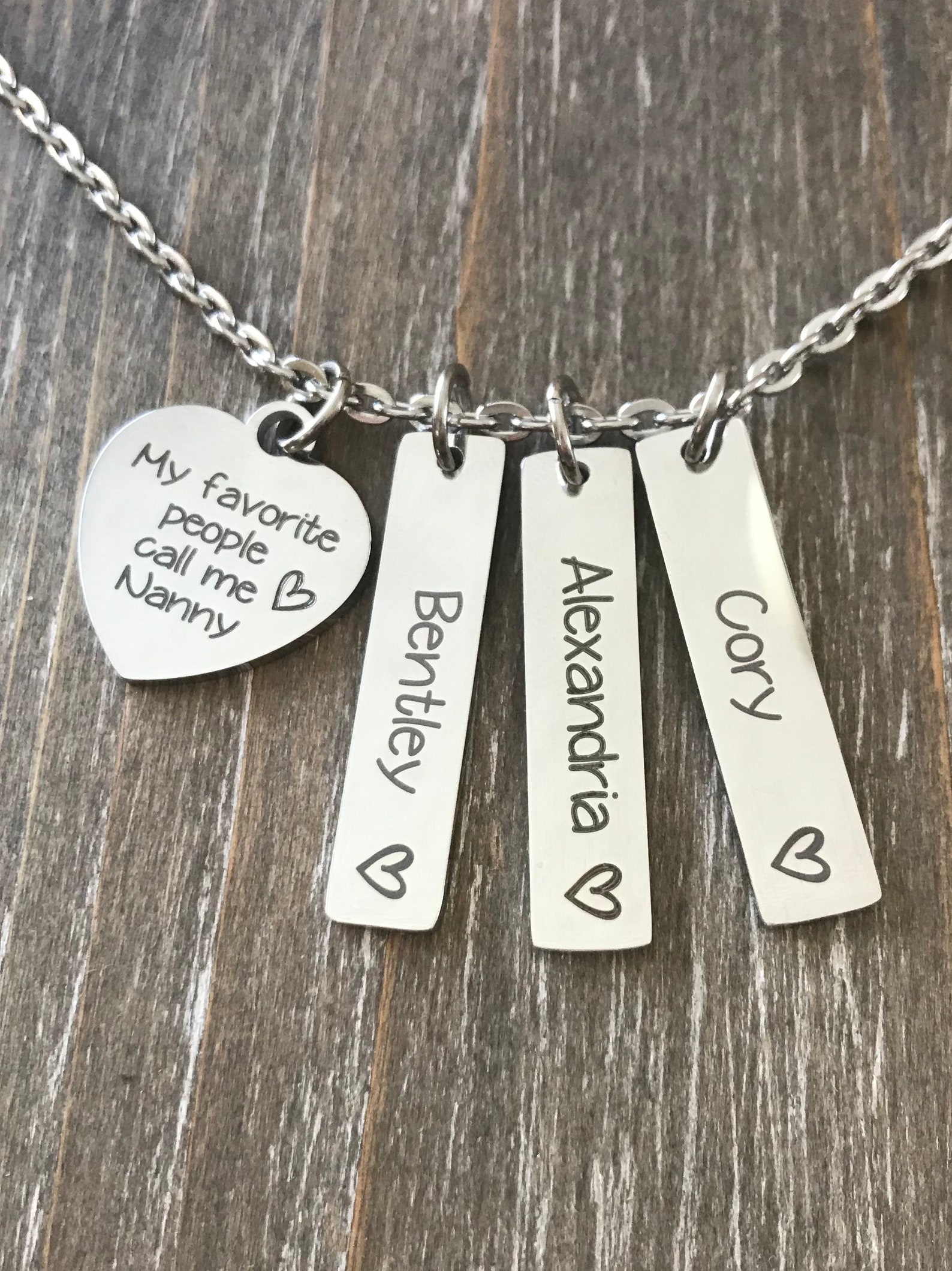 Personalised nanny necklace Clearance