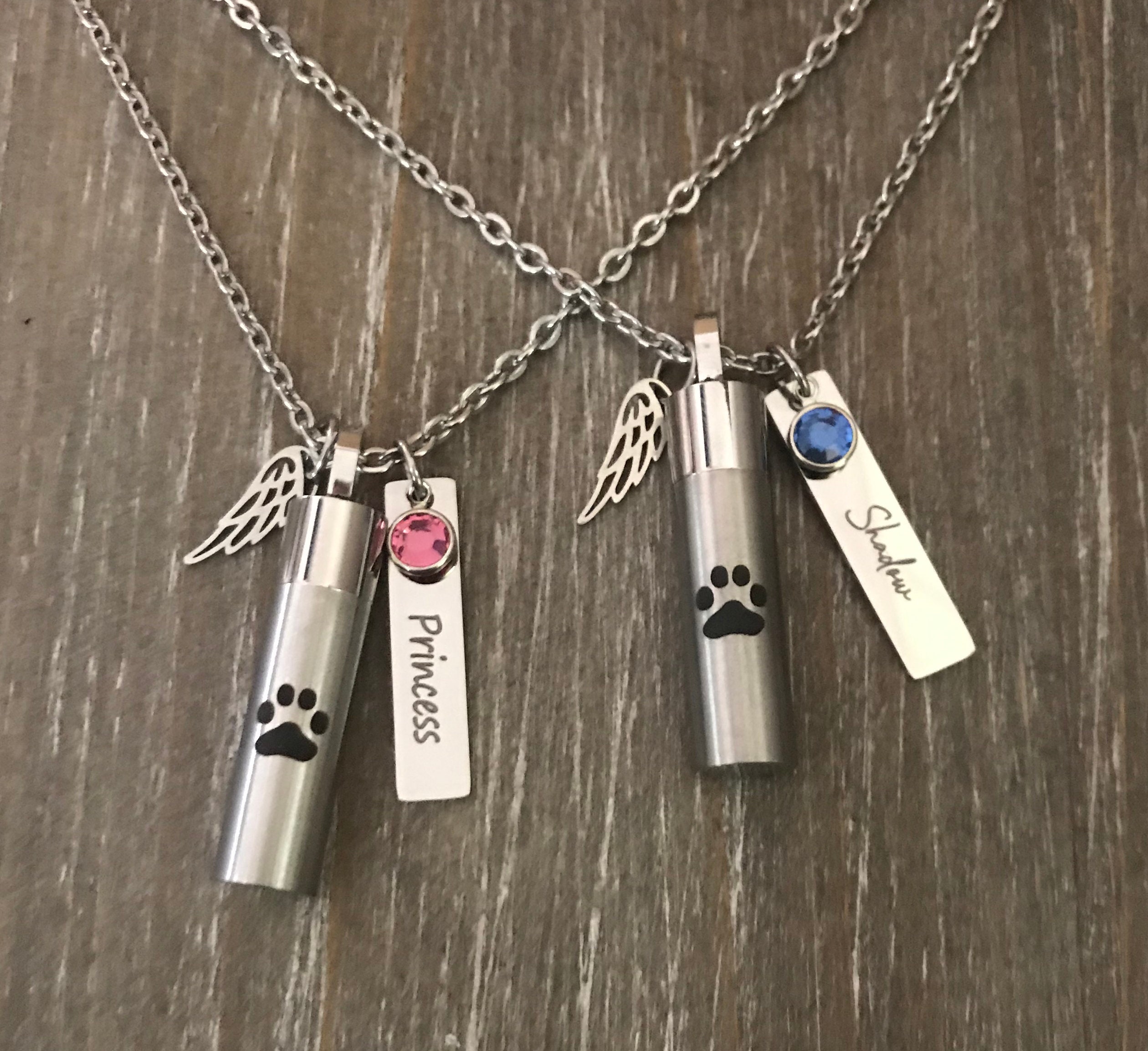 Pet cremation jewelry pet urn ashes necklace pet memorial necklace