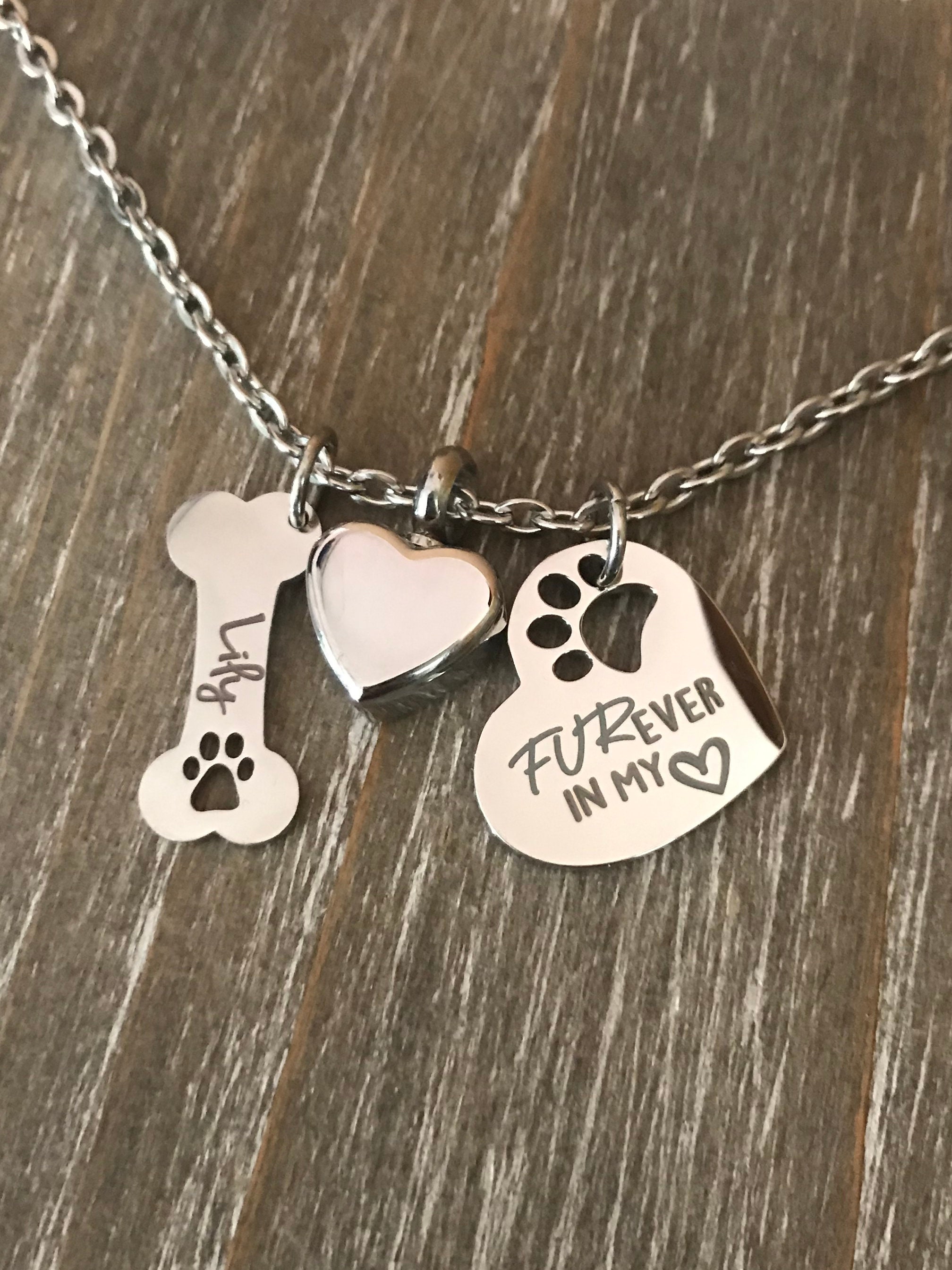 dog cremation urn necklace