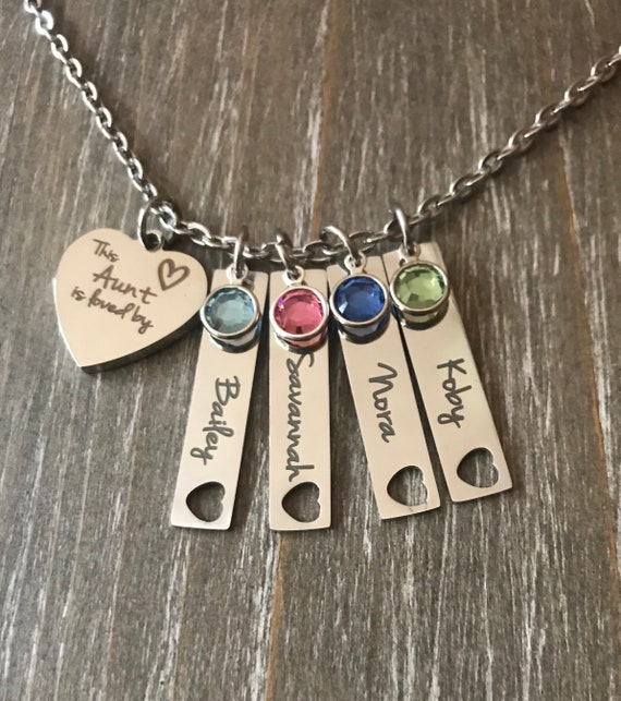 personalized aunt necklace