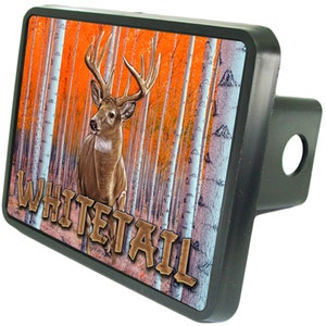 Whitetail Deer Trailer Hitch Cover