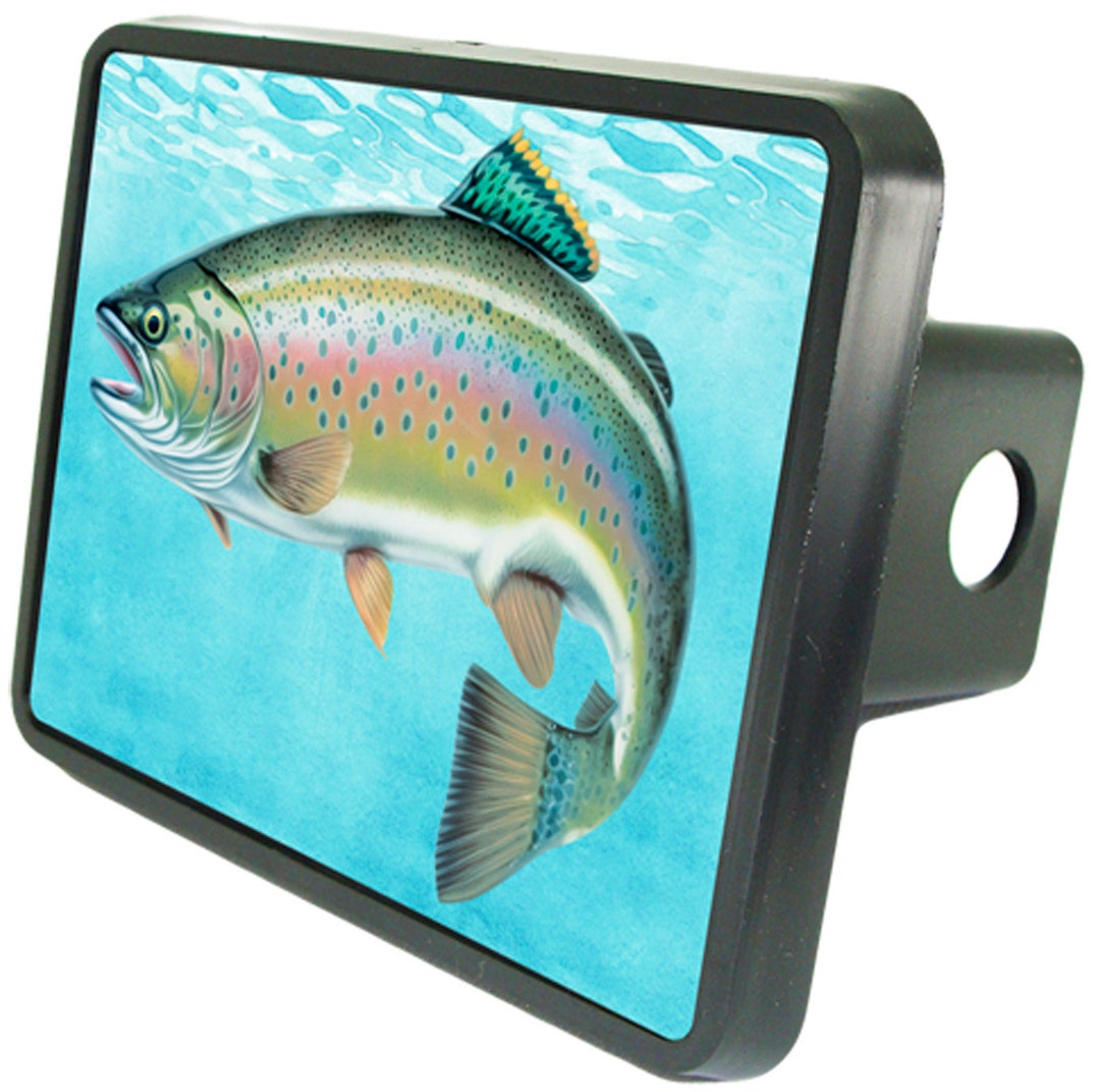 Siskiyou Rather Be Fishing Hitch Cover – Cast Metal Enameled Trailer Hitch Plug