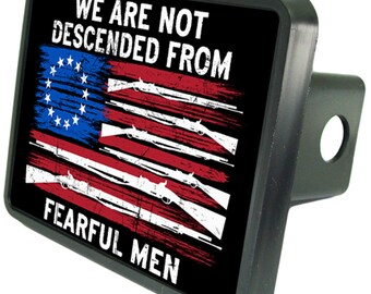 American Patriotism Trailer Hitch Cover, Second Amendment Hitch Cover, Proud American Hitch Cover, American Bravery