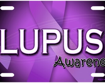 Lupus Awareness License Plate Tag