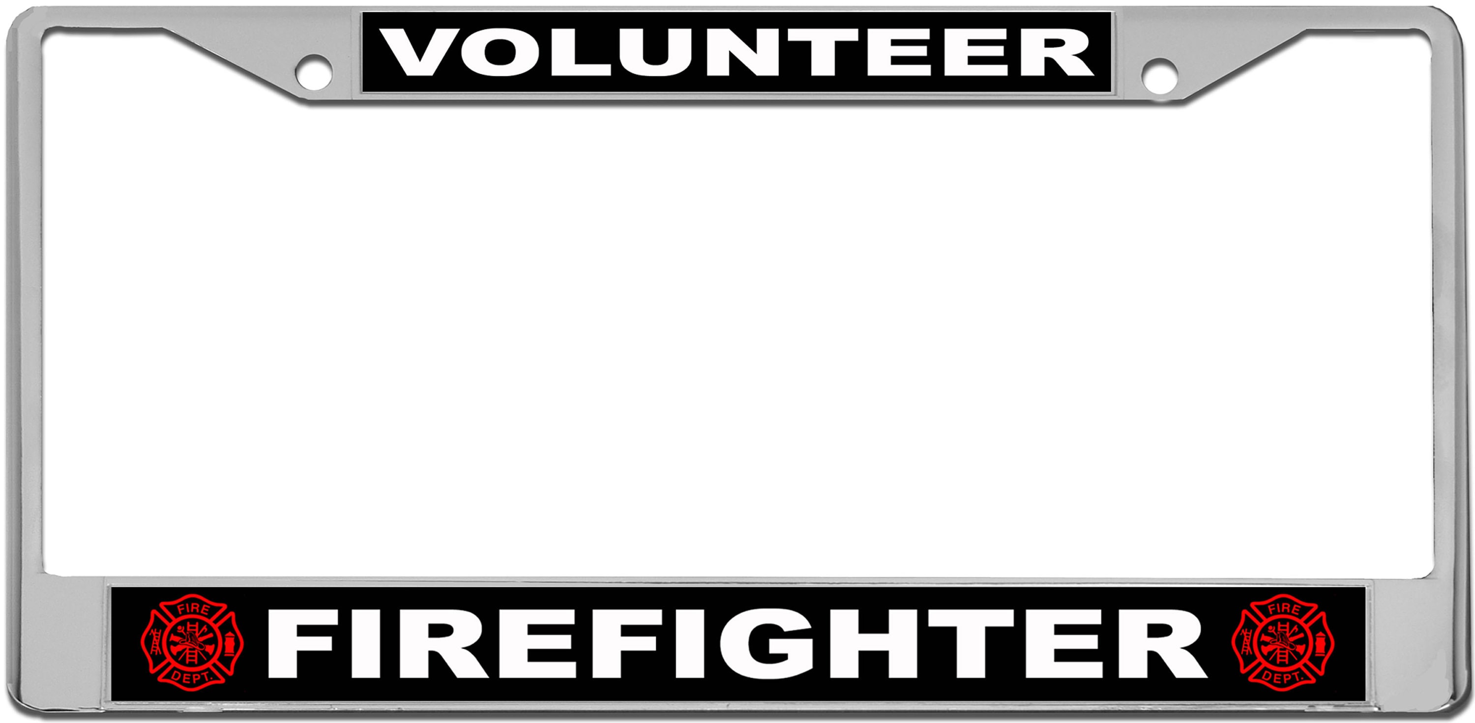 Volunteer Firefighter License Plate Frame Etsy