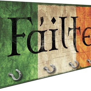 Irish Home Welcome Key Hanger Rack from Redeye Laserworks