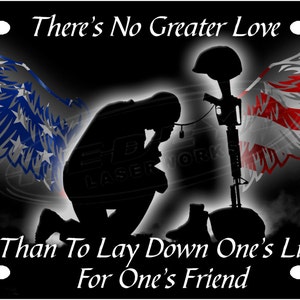 Marine Honor License Plate Tag