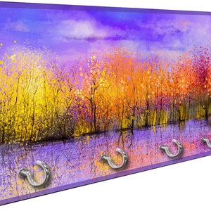 Autumn Splendor Key Hanger Rack from Redeye Laserworks