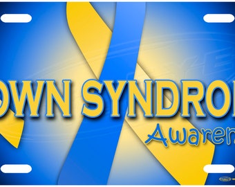 Down Syndrome Awareness License Plate Tag