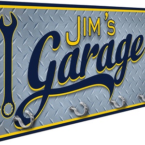 Garage personalizzati chiave segno Appendichiavi Rack da Redeye Laserworks