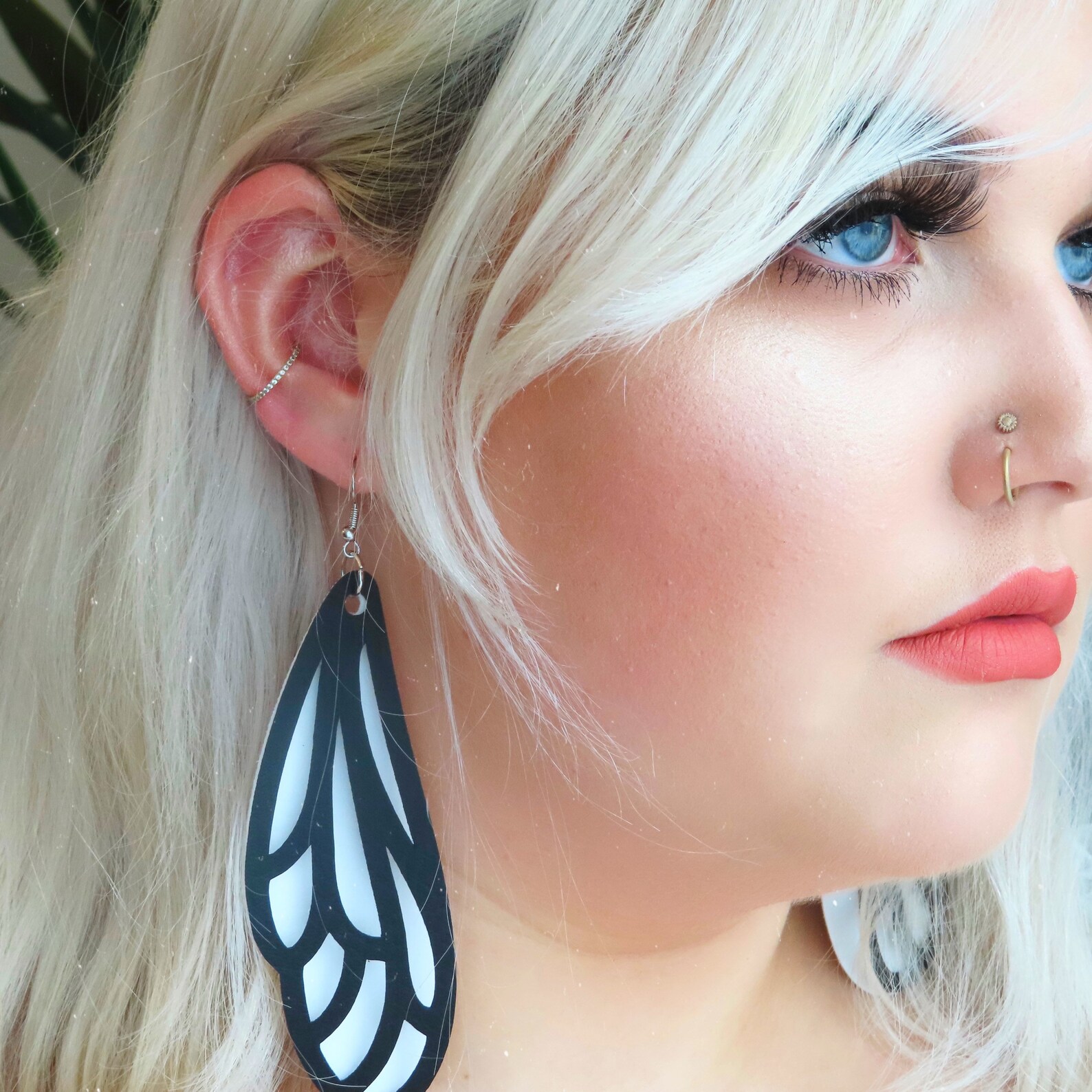 Download Layered Butterfly Wings Faux Leather Earrings Gifts For ...