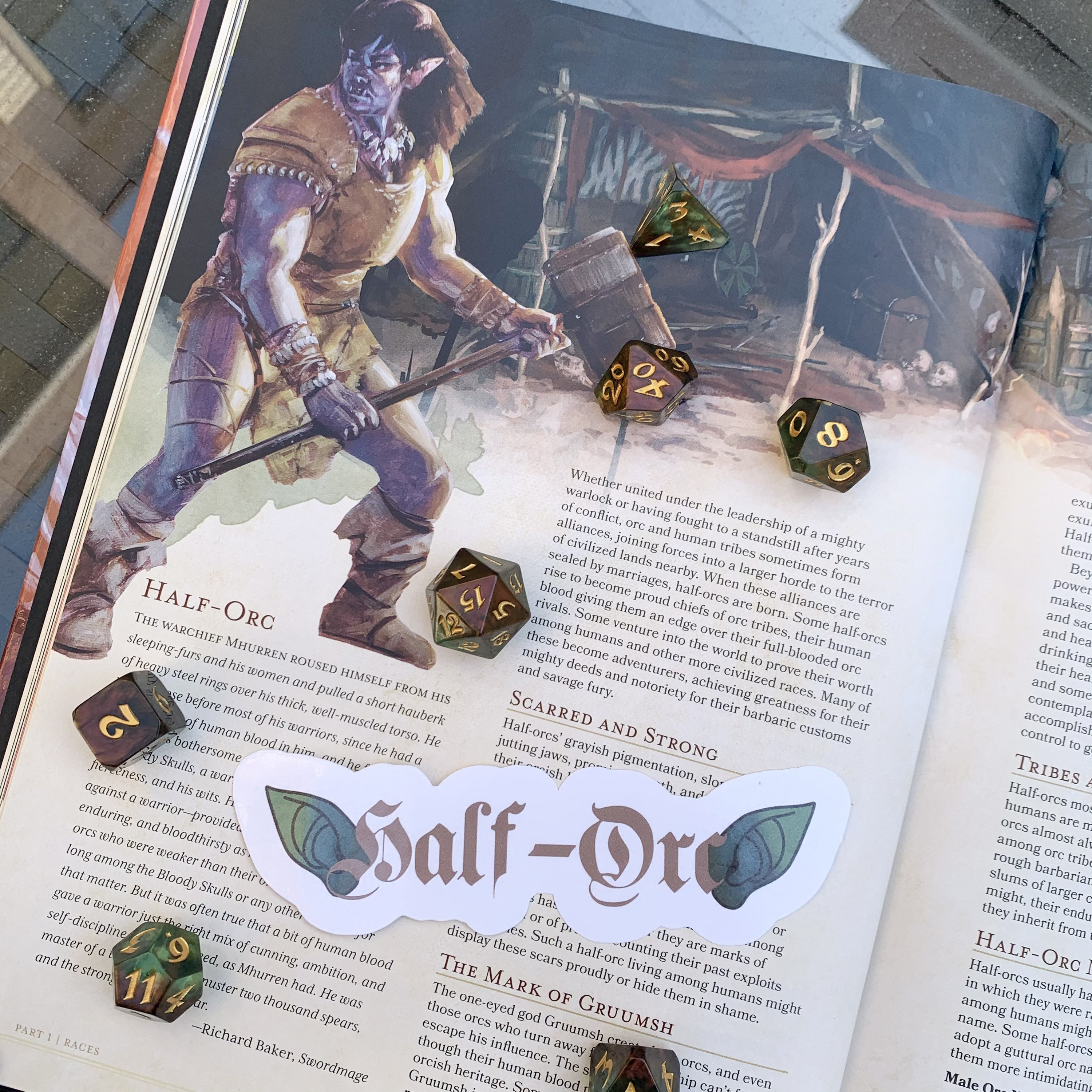DnD Dungeons and Dragons D&D Players Handbook Race Etsy