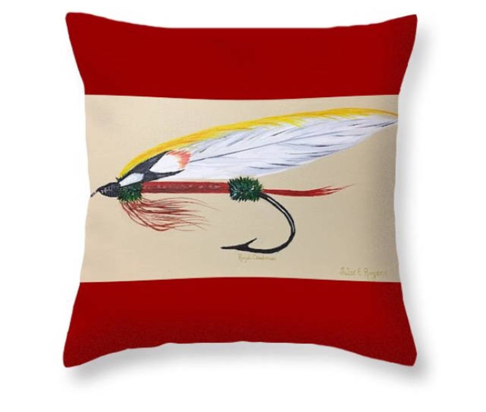 Fly Fishing Giftsthrow Pillow Cabin Decorationslake House Etsy