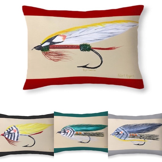 Fly Fishing Gifts,throw Pillow, Cabin Decorations,lake House Decor