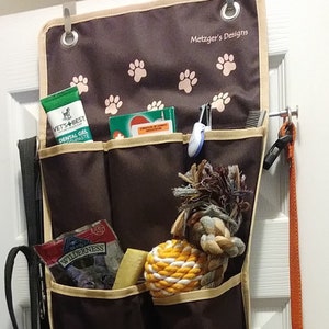 Hanging Organizer for Pet Items-Storage for Supplies-Pet Organizer- Dog Lover Gift