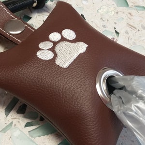 Embroidered Dog Waste Bag Holder/Poop Bag/Dog Supplies - 2 colors