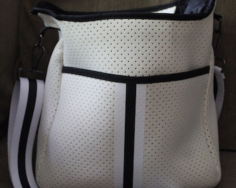 Large Neoprene Crossbody Purse/Tote/Designer Bag