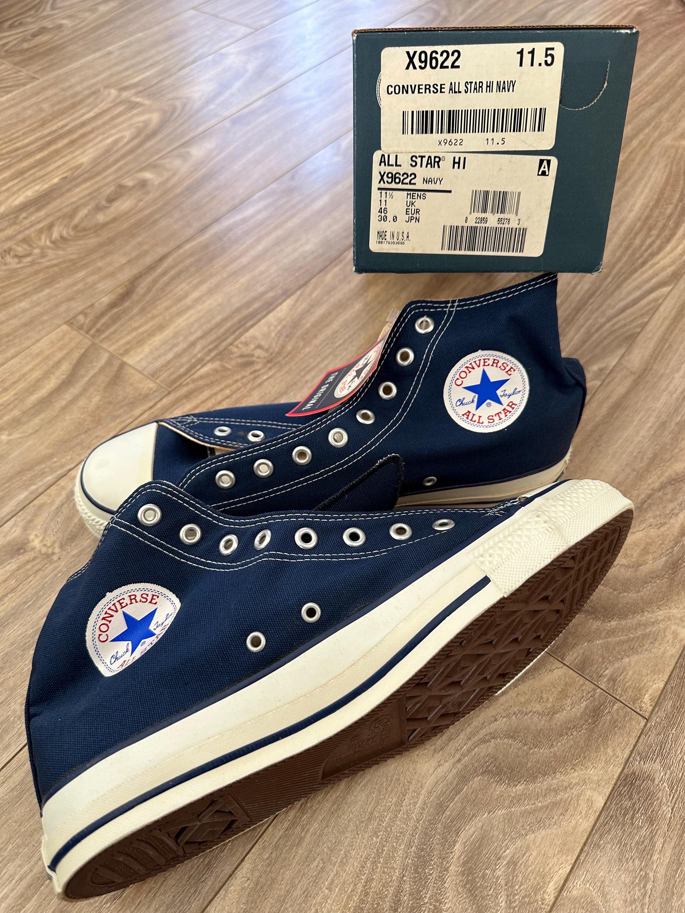 New With Box Vtg Converse “chuck Taylor ALL Star Hi” M9160