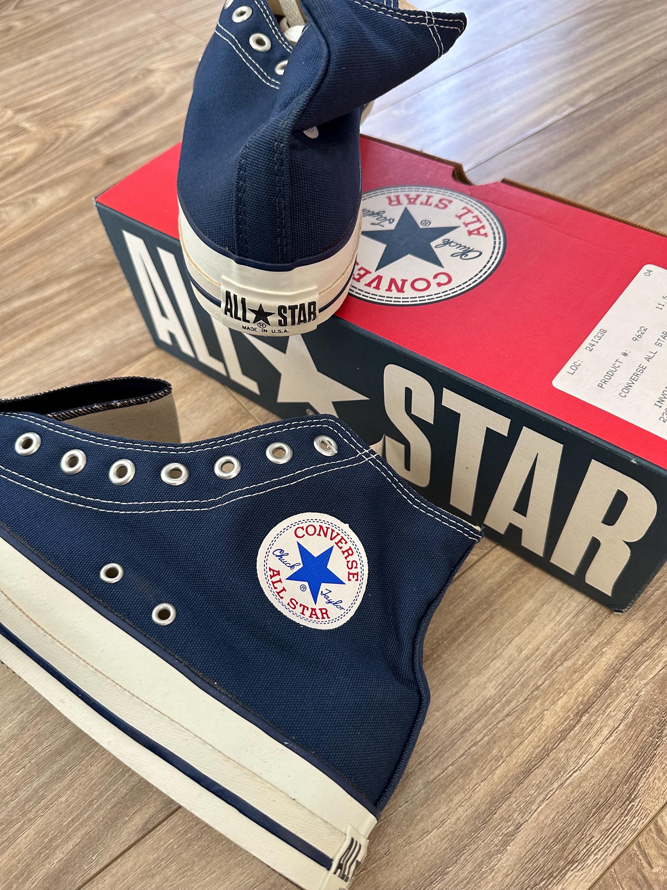 New With Box Vtg Converse “chuck Taylor ALL Star Hi” M9160 Made in