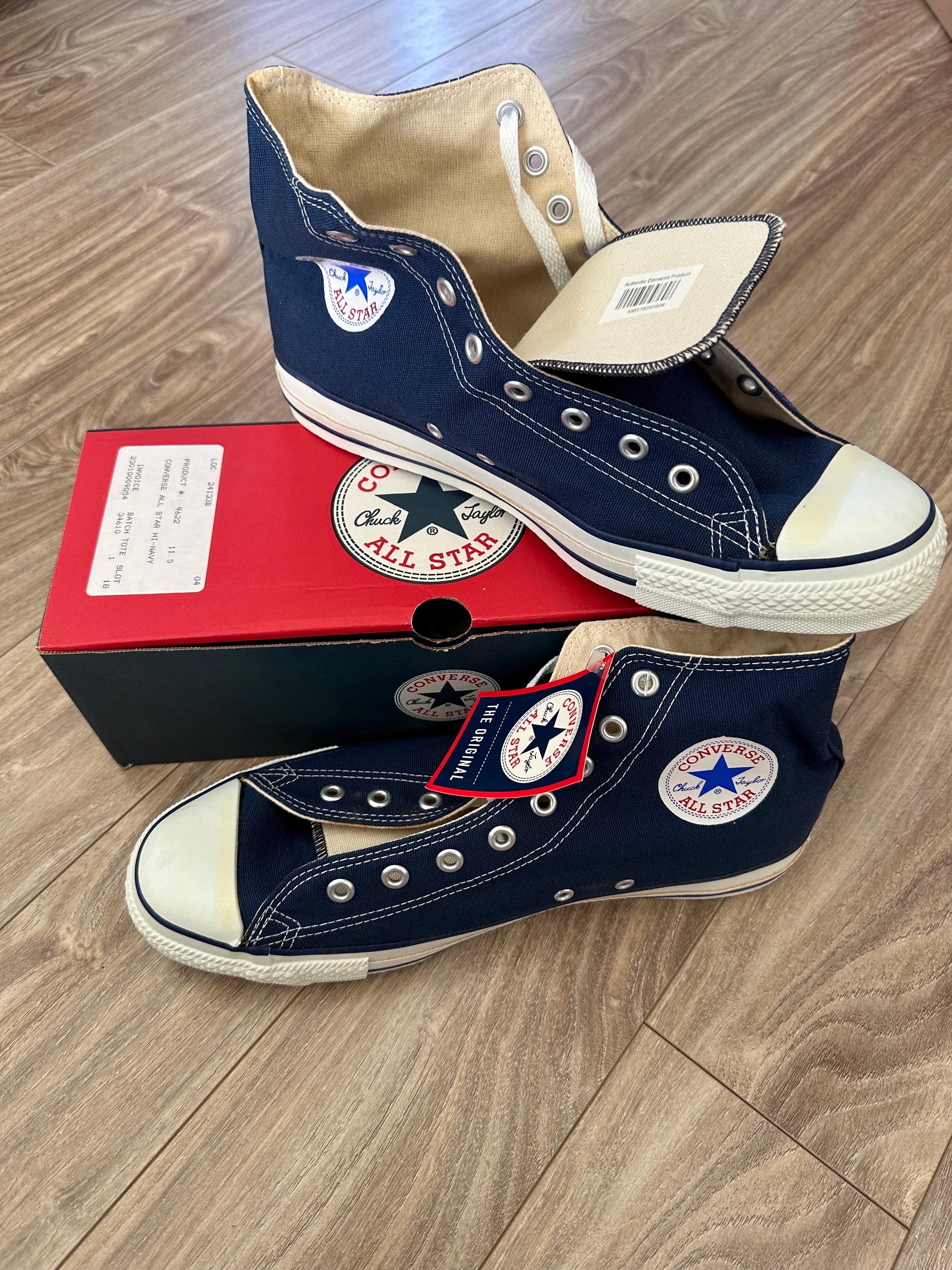 New With Box Vtg Converse “chuck Taylor ALL Star Hi” M9160 Made in