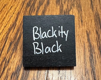 Blackity Black Wood Pin