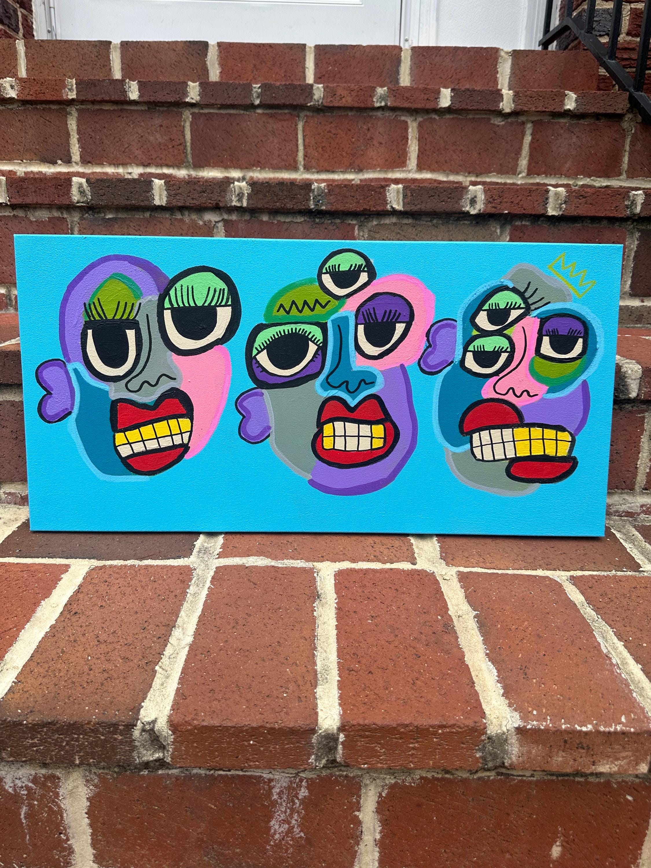 Optimistische Acrylmalerei