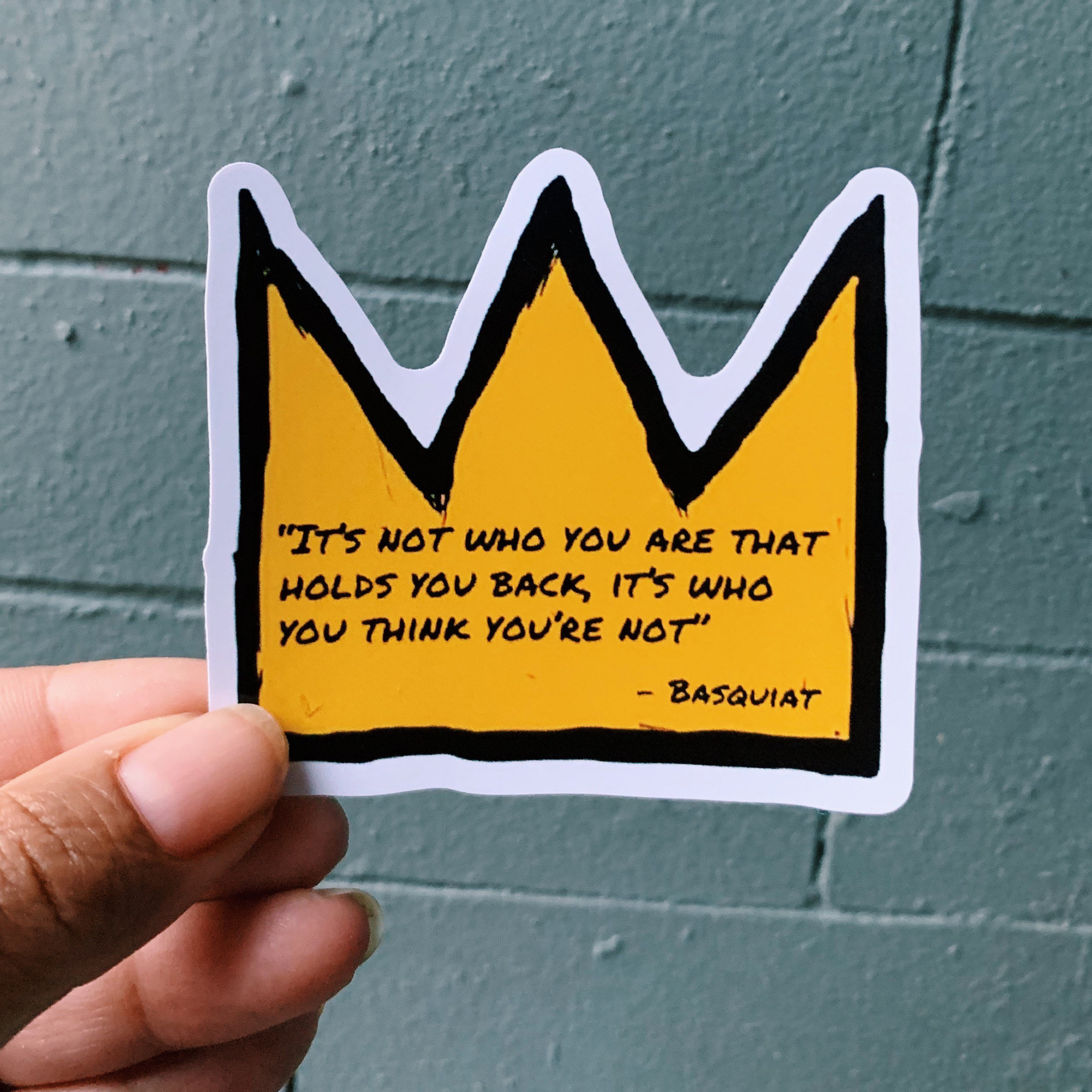 Jean Michel Basquiat Quotes Basquiat Quote Sticker | Etsy Sweden