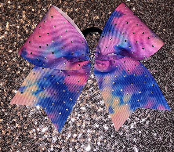 tie dye cheer bow