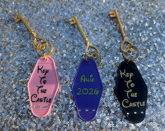 Cheer and Dance gift bag items. Key to the Castle