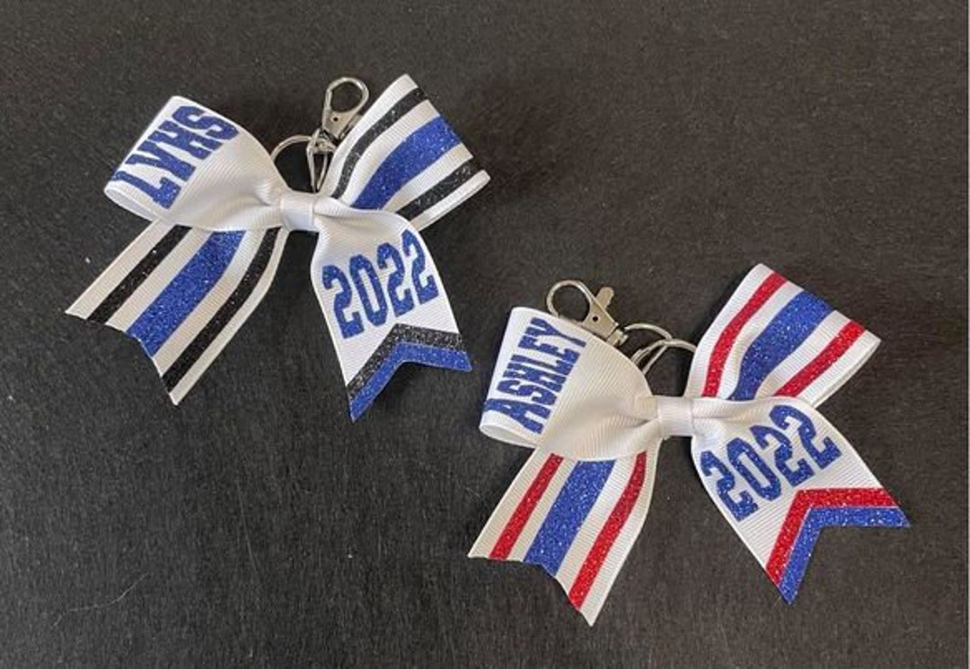 Mini Cheer Bow Keychains Etsy