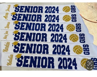Senior Volleyball Sash  in your colors for  2027