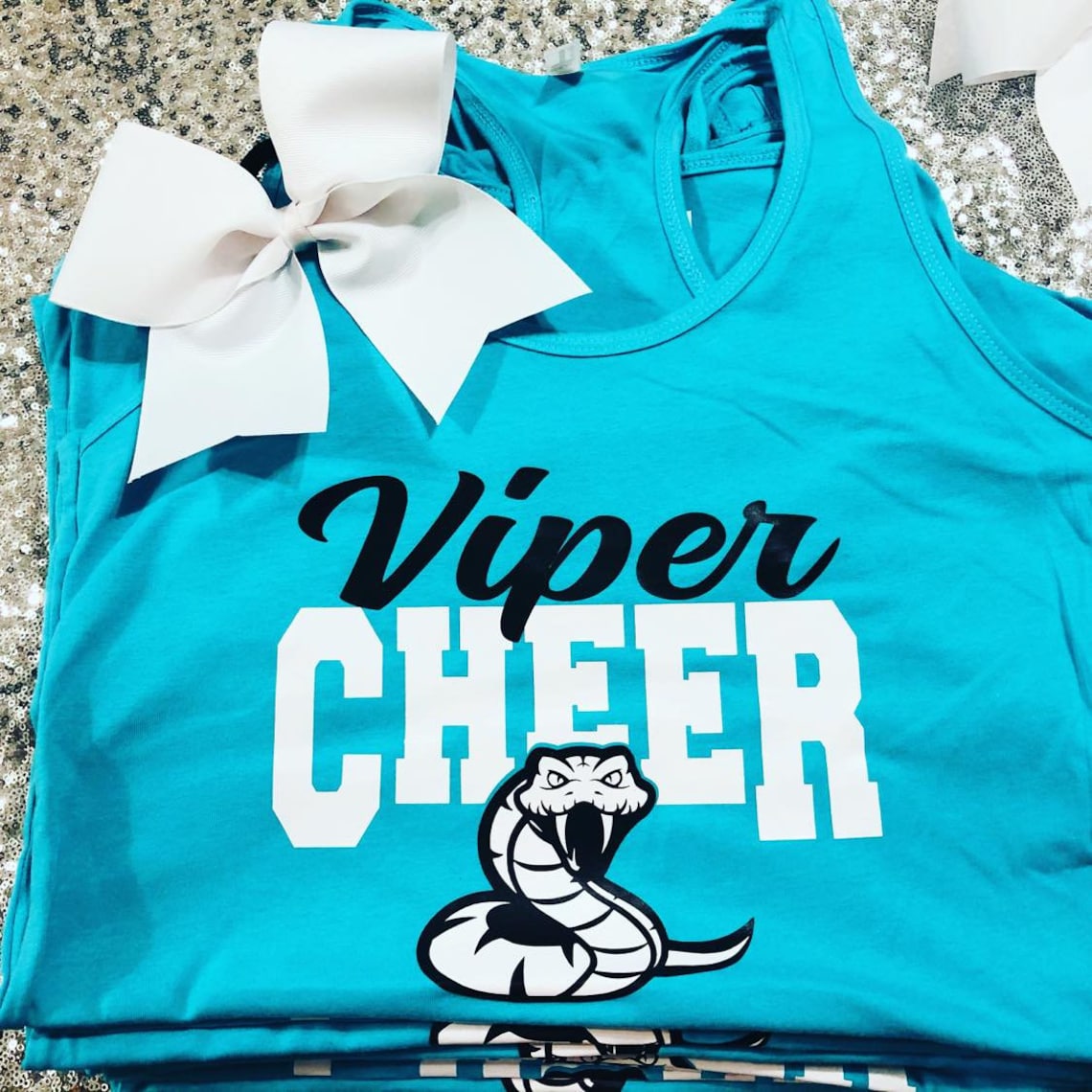 Cheerleader Camp Shirt and Solid Cheer Bow in tons of colors Etsy