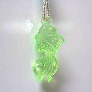 Fancy Goldfish Beaded Fan or Light Pull Single - OR Rear View Mirror Charm