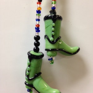 Cowboy Boot Rear View Mirror Bead Charm